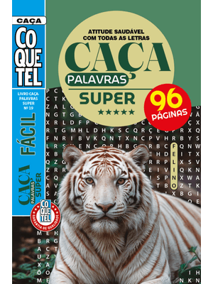 Livro Coquetel Caça-Palavras Super 19: Atitude Saudável com Todas as Letras