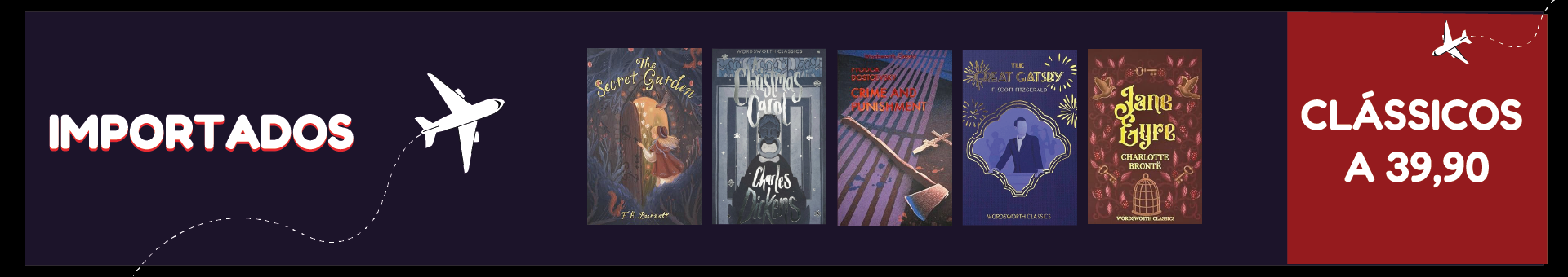 Promoção de livros importados