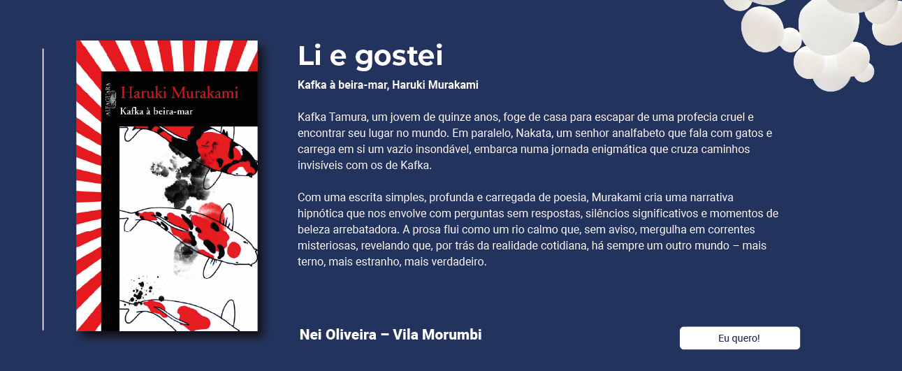 Divulgação do Livro Kafka À Beira-Mar por funcionário da unidade do Morumbi